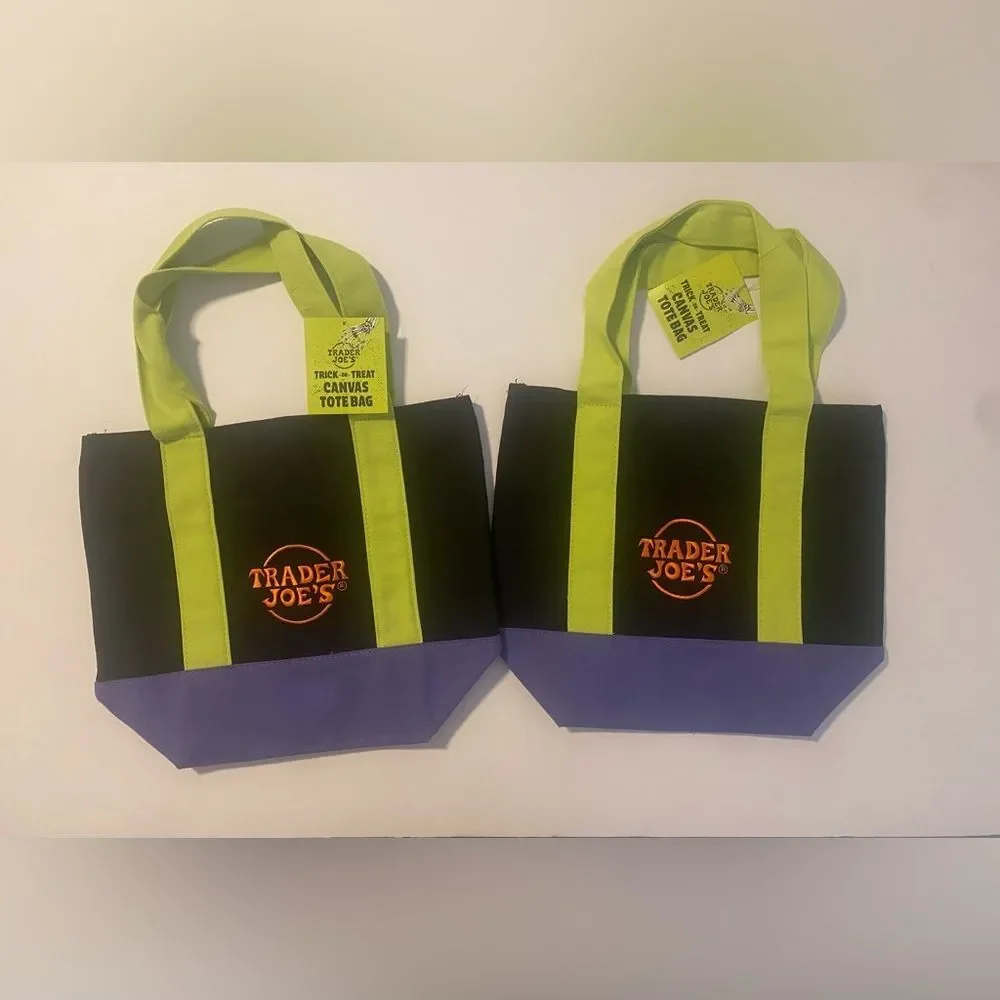 Trader Joe's Halloween 2025 Canvas Tote Bag BUNDLE